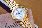 Cartier Pasha Diver Chronograph 18k Yellow Gold W30140D1 2111
