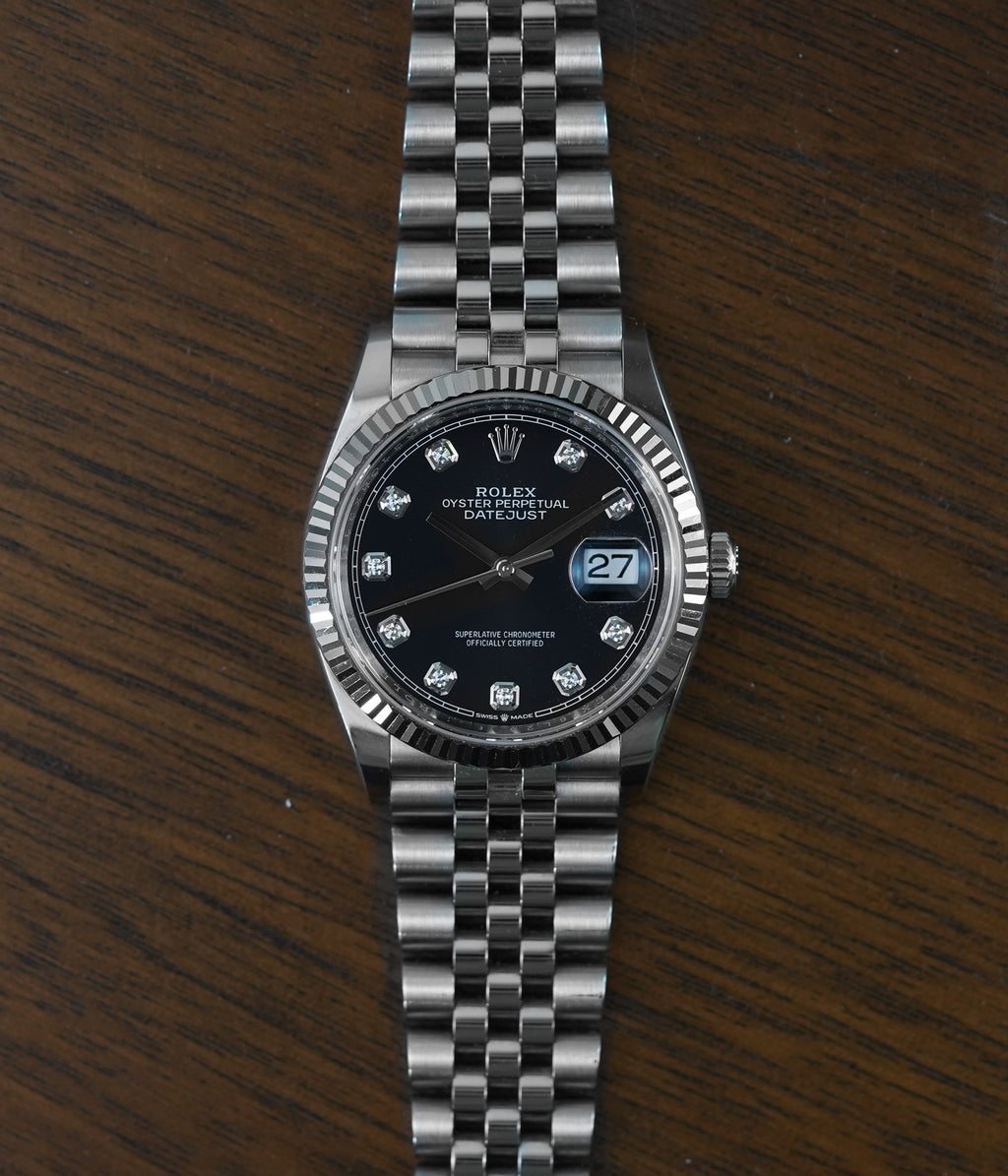 Rolex Datejust 126234 Black Diamond Dial
