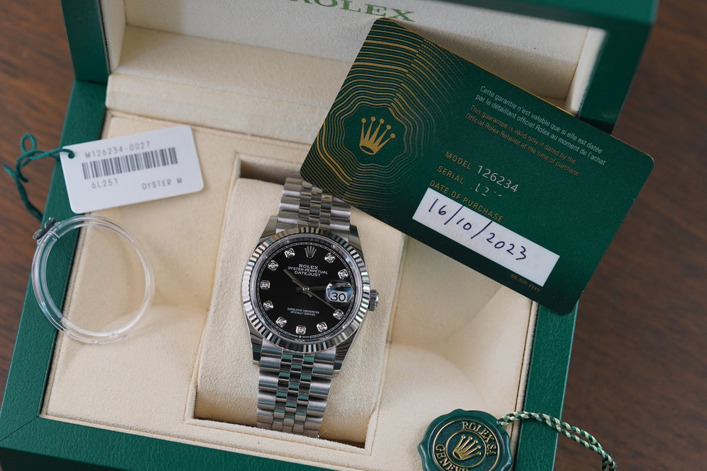 Rolex Datejust 126234 Black Diamond Dial