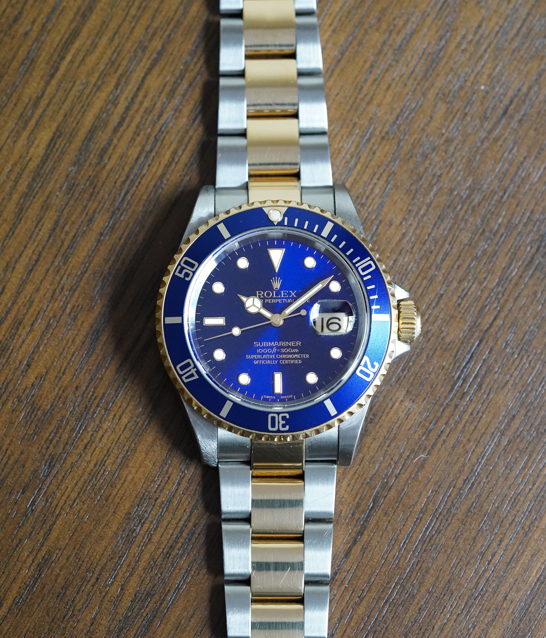2003 Rolex Two Tone Submariner Reference 16613 "Bluesy"