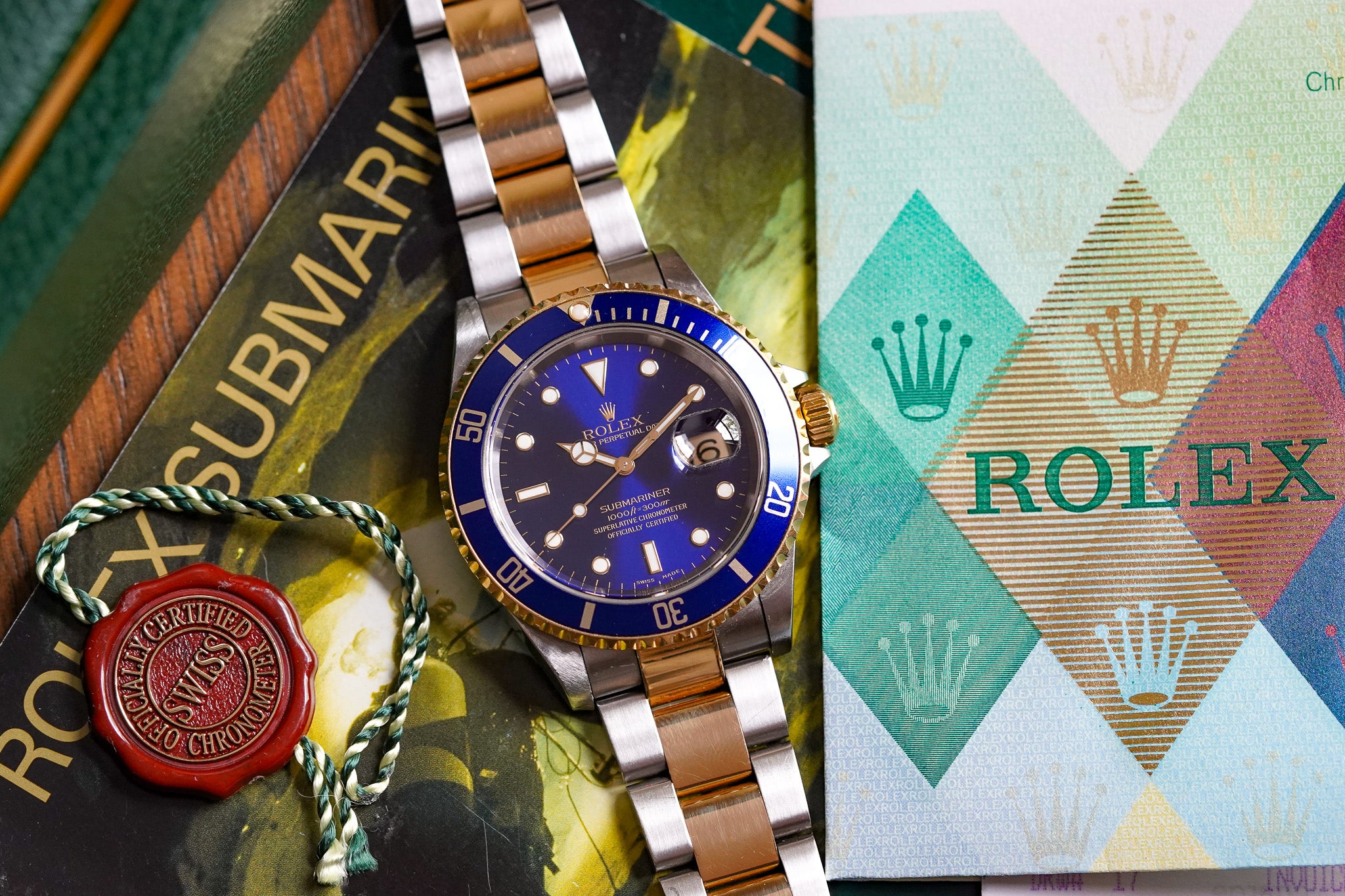 2003 Rolex Two Tone Submariner Reference 16613 "Bluesy"