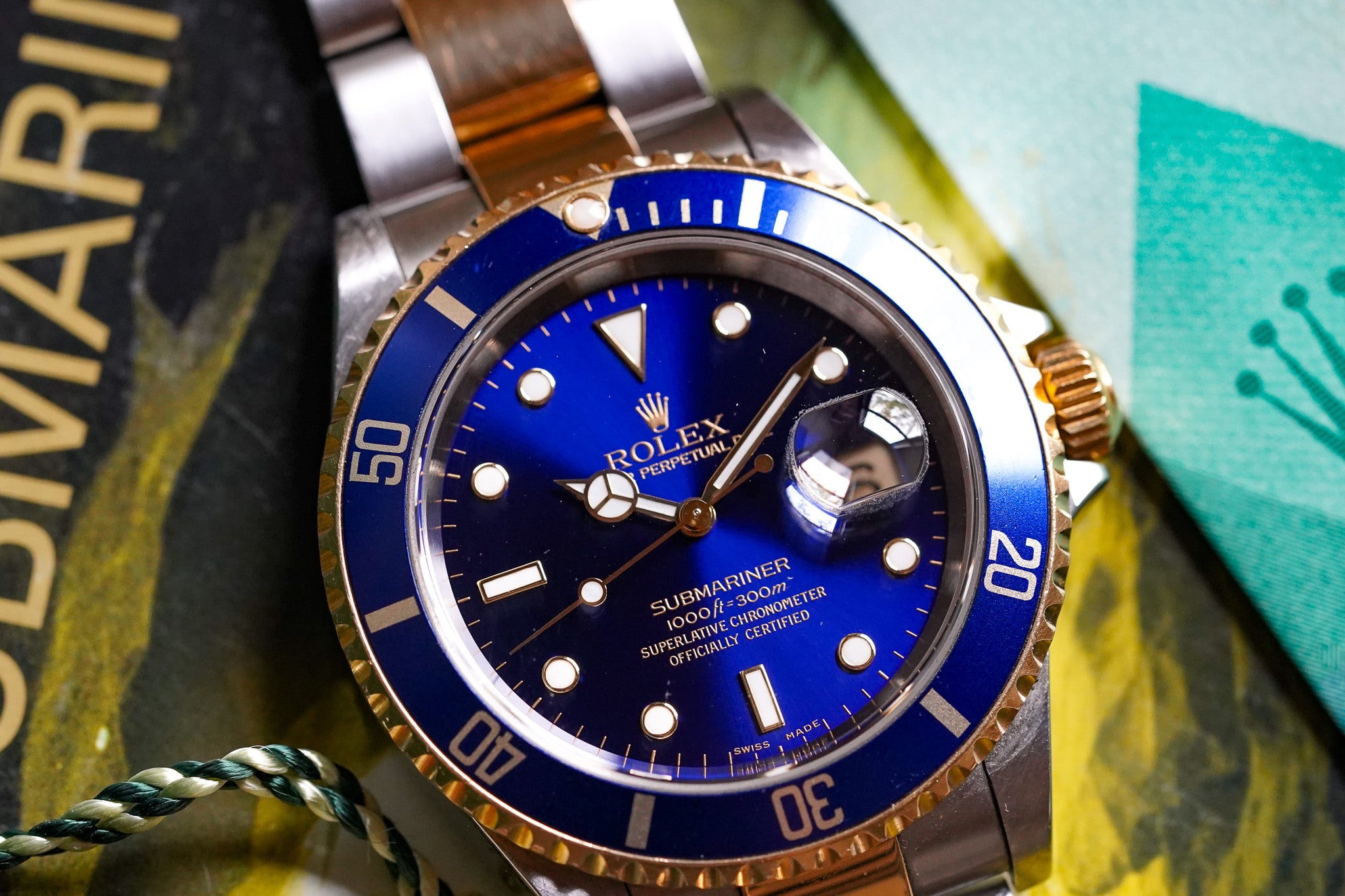 2003 Rolex Two Tone Submariner Reference 16613 "Bluesy"