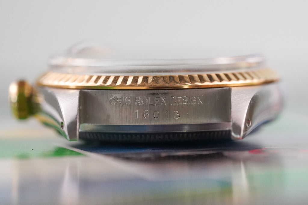1986 Rolex Datejust 16013 Two Tone "Tiffany Stamped Dial"