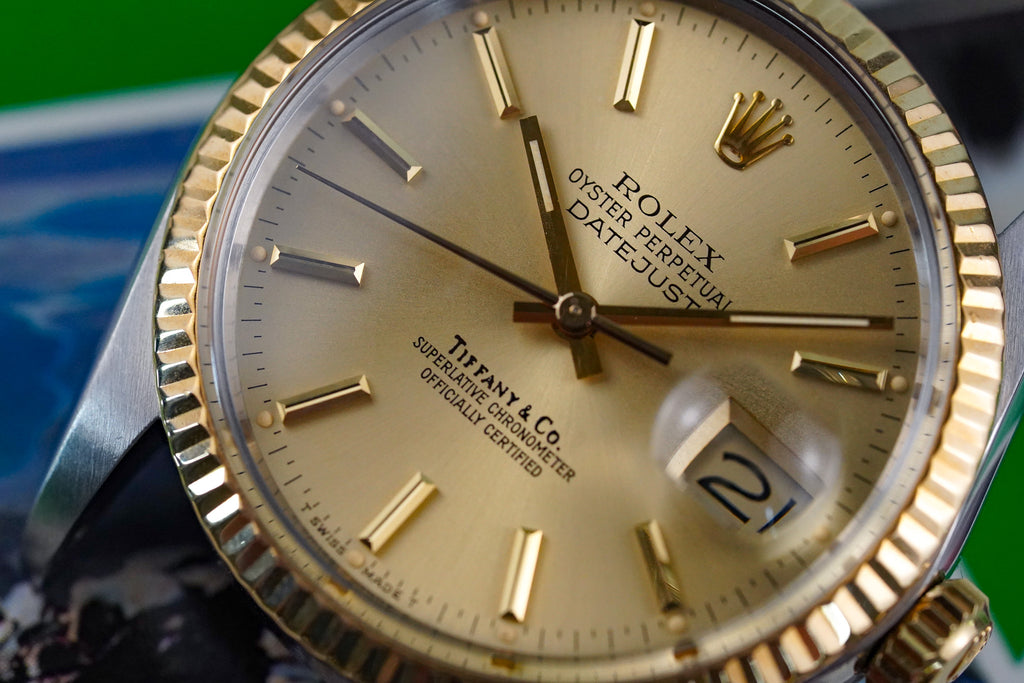 1986 Rolex Datejust 16013 Two Tone "Tiffany Stamped Dial"