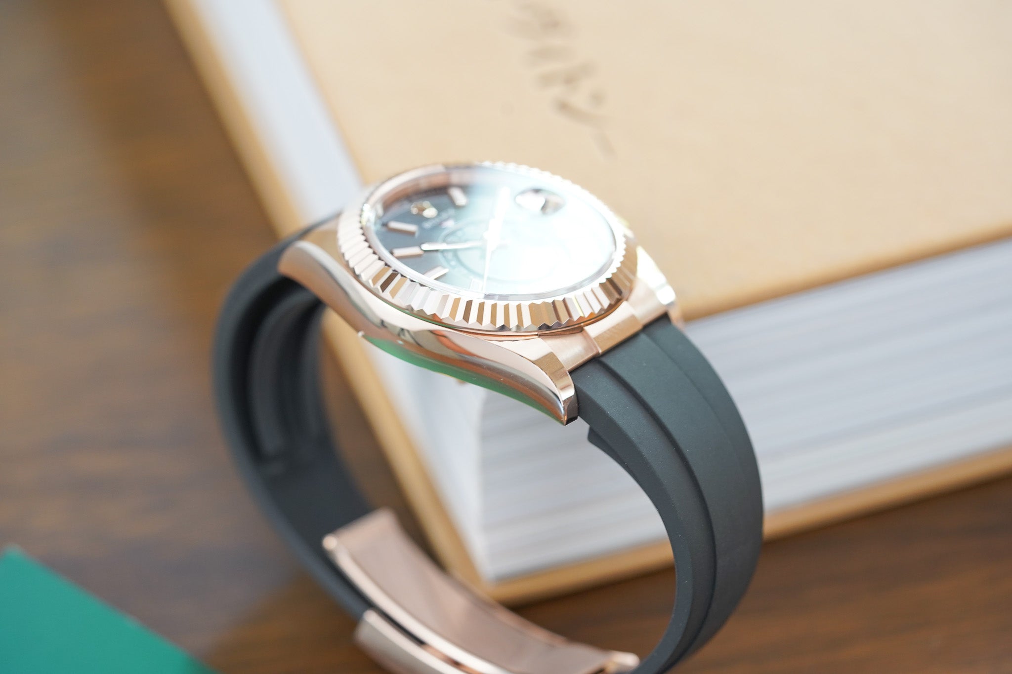 Rolex Sky-Dweller 336235 18K Everose Gold Rhodium Dial